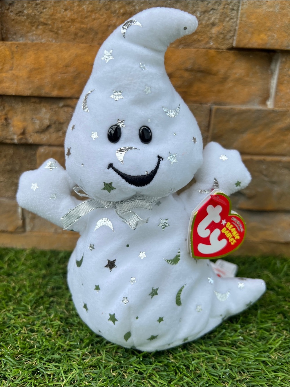 Ty Beanie Baby “Vanish” the Ghost (7 inch) plush. Vintage Y2K Halloween EUC